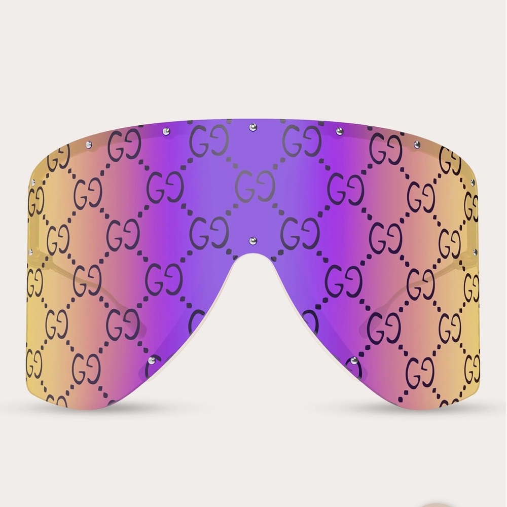 Gucci
Gucci Star Stud Rivet Shield Mask Sunglasses